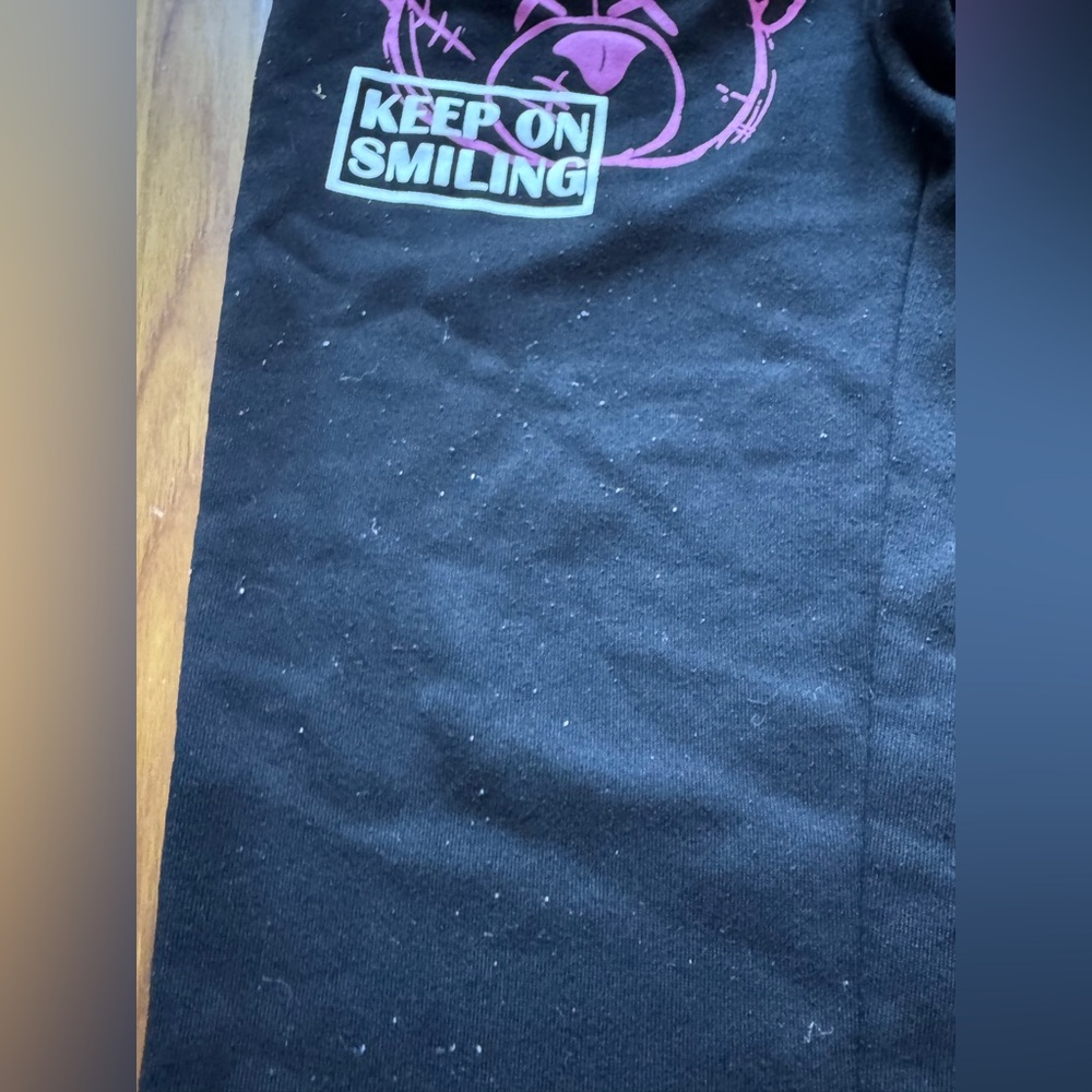 Women size small Black and Pink Star Sweatpants - Picture 4 of 11
